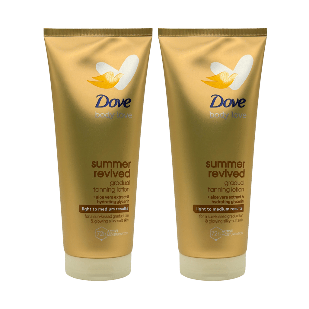Dove Summer Revived Self-Tanning Body Lotion Light to Medium 200ml - 2 Pack