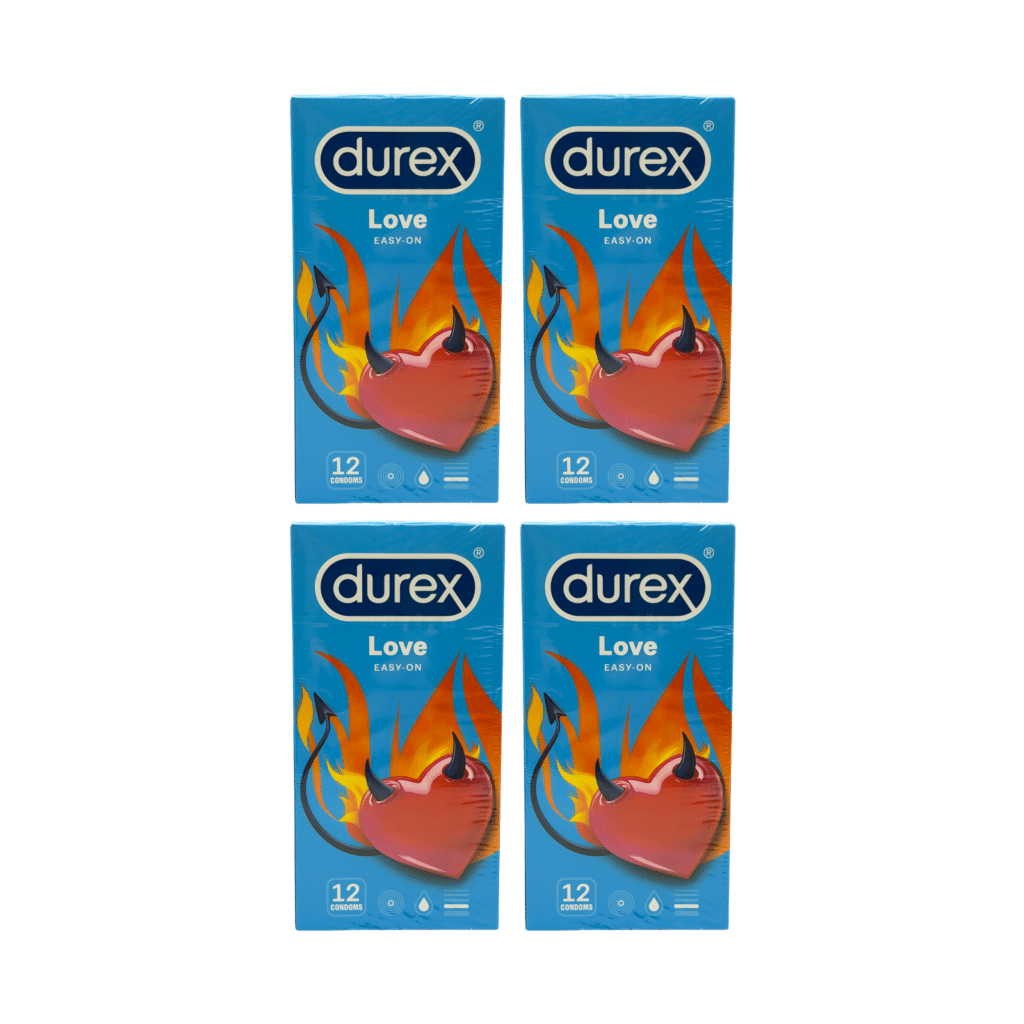 4 x Durex Love Easy-On Condoms 12 Pack (48 Condoms)