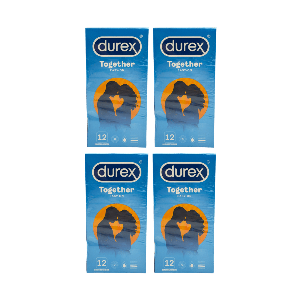 4 x Durex Together Easy-On Condoms 12 Pack (48 Condoms)
