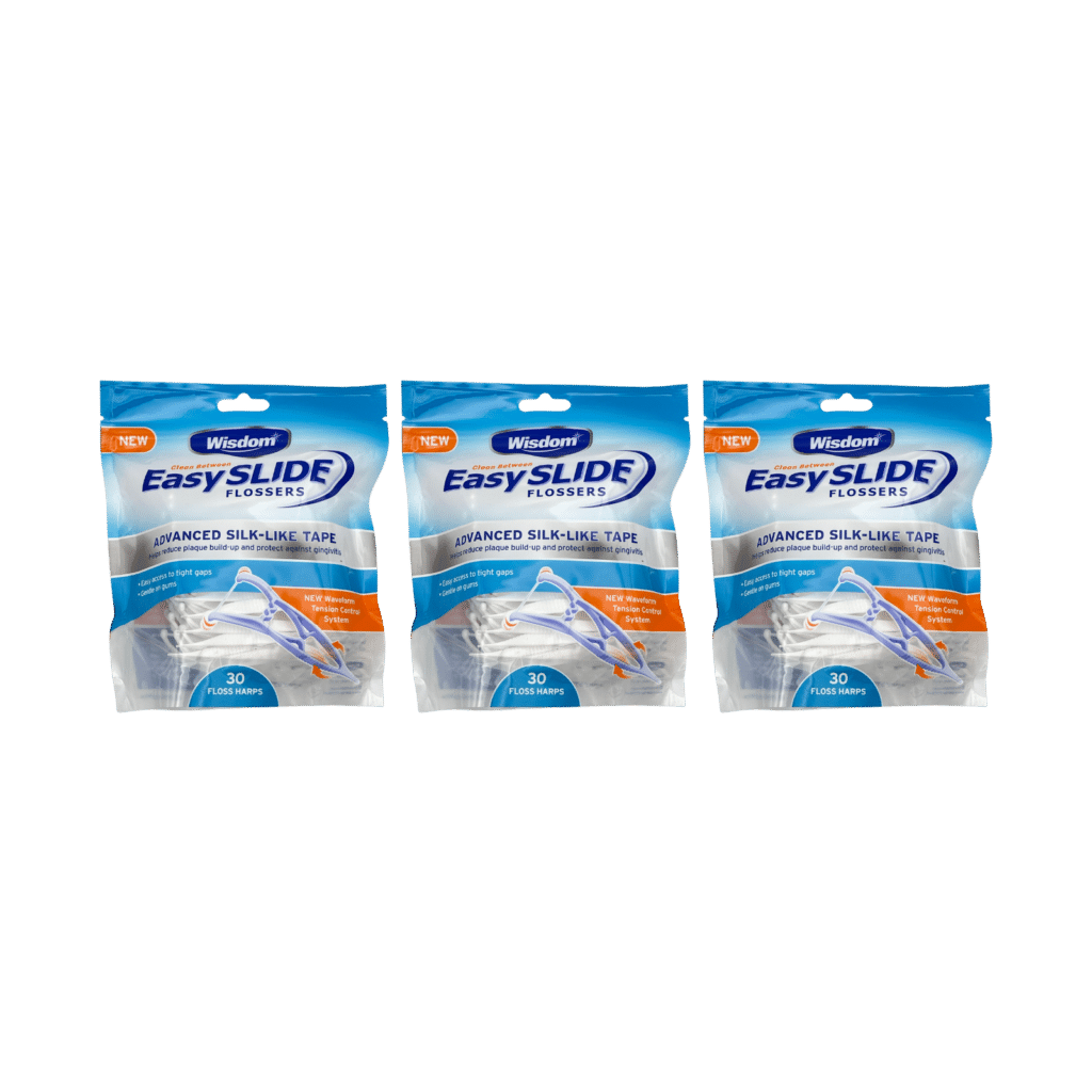 Wisdom Clean Between Easy Slide Tensioning Flossers (Y Shape) x30 - Pack of 3