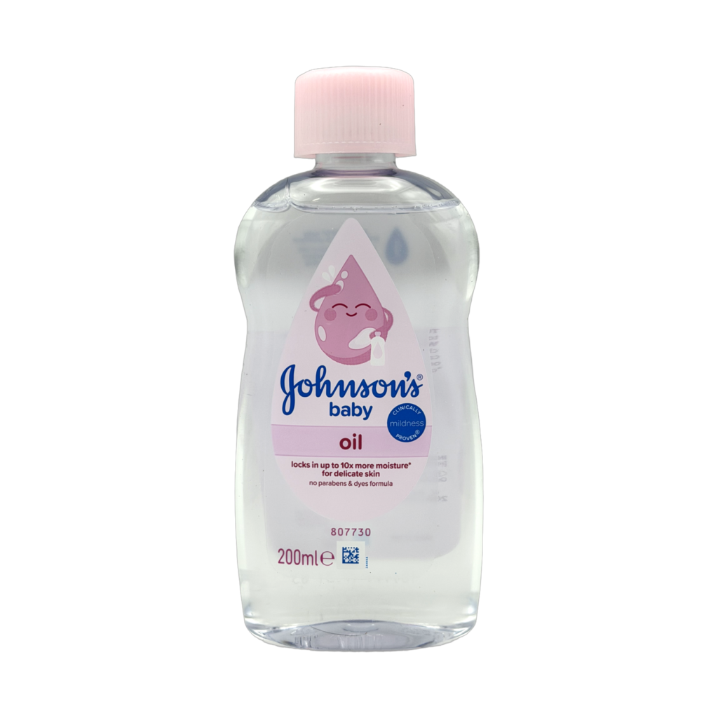 Johnson's baby oil 200ml front view