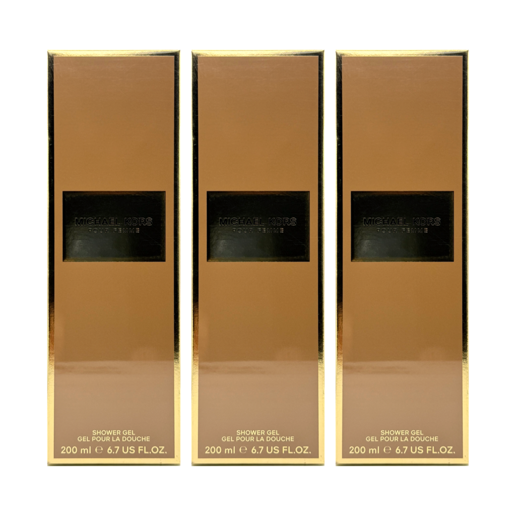 Michael kors pour femme shower gel 200ml 3 pack front view